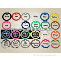 Silicone rubber dog tag edge